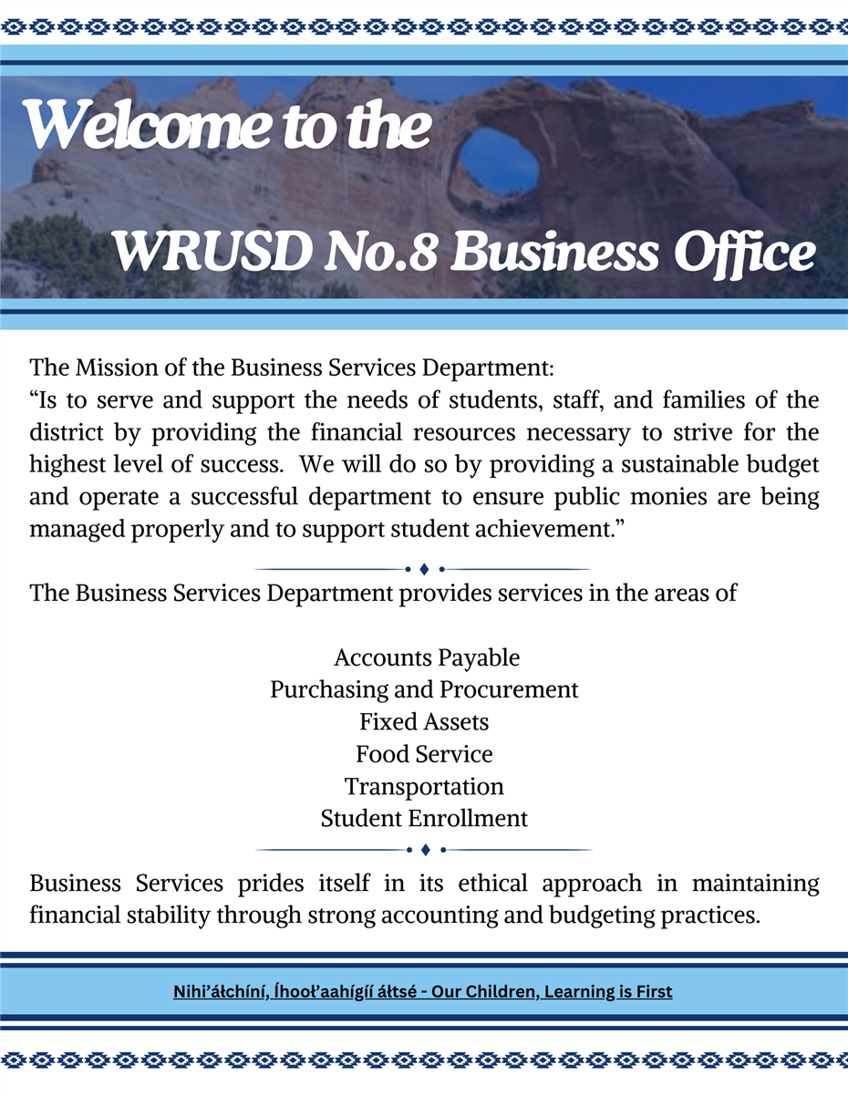 Business Office Welcome 